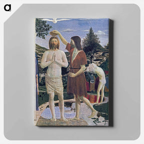 アートパネル-Baptism of Christ (detail) - ピエロ デラ フランチェスカ Canvas.