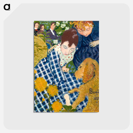アートポストカード-Women with a Dog
 - ピエール ボナール Postcard.