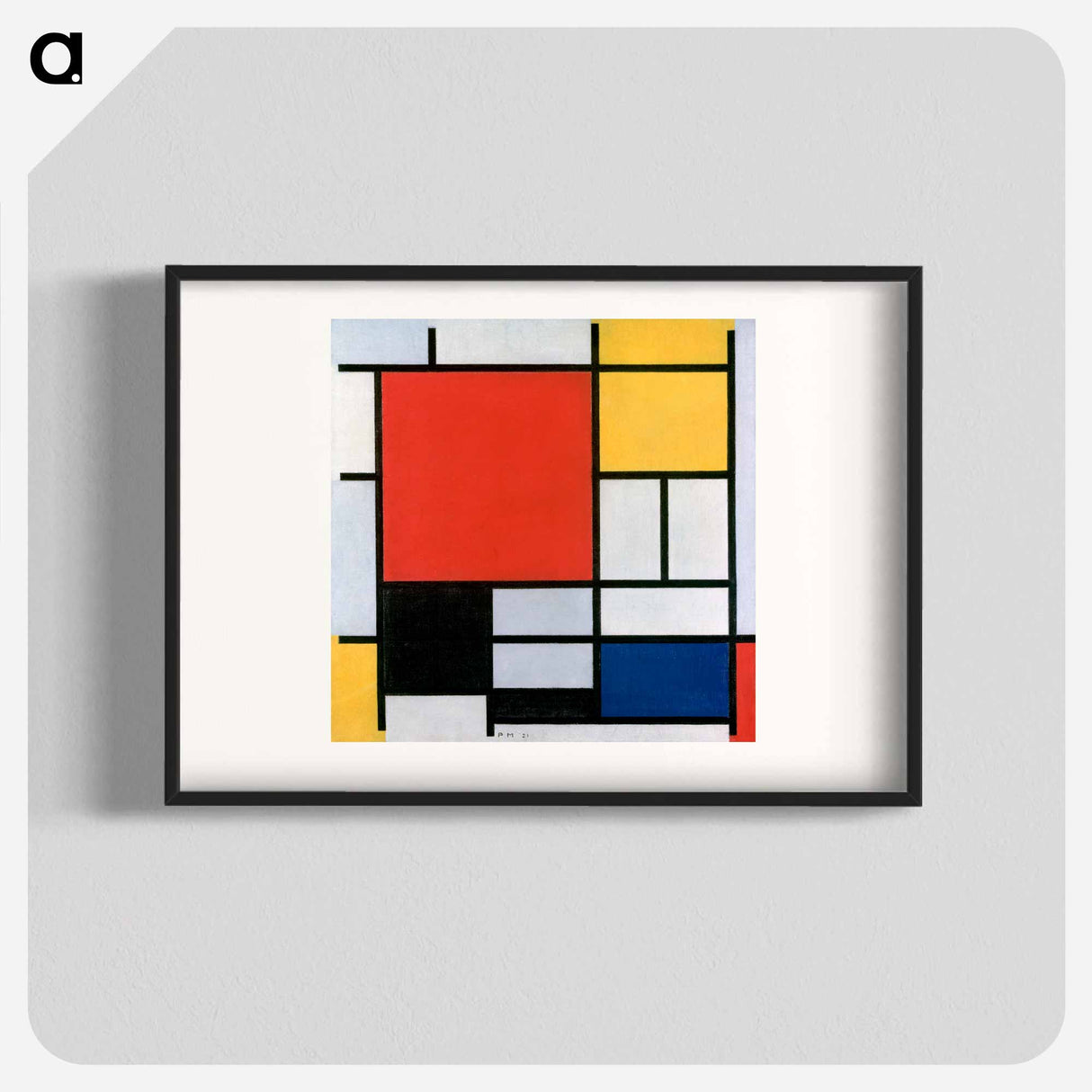 Composition with Red, Yellow, Blue, and Black - Piet Mondrian Poster.