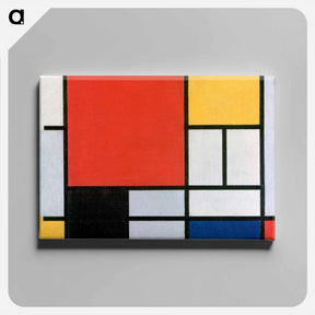 アートパネル-Composition with Red, Yellow, Blue, and Black - ピエト モンドリアン Canvas.