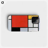 Composition with Red, Yellow, Blue, and Black - ピエト モンドリアン Phone Case.