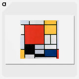 Composition with Red, Yellow, Blue, and Black - Piet Mondrian Poster.