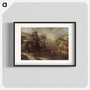 アートポスター-Landscape with Christ Appearing to the Apostles at the Sea of Tiberias - ピーター ブリューゲル Poster.