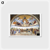 Disputation of the Holy Sacrament - ラファエロ サンティ Postcard.