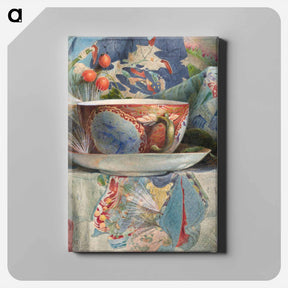 アートパネル-Still Life with Tea Cup - サミュエル コールマン Canvas.