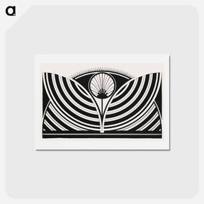 アートポストカード-Stylized Floral Pattern
 - サミュエル ジェスルン Postcard.