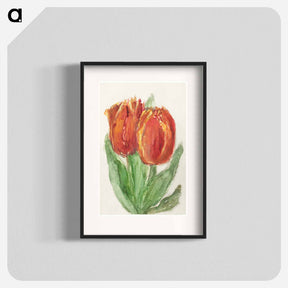 アートポスター-Two Red Tulips
 - シエンチェ メスダグ ファン ハウテン Poster.
