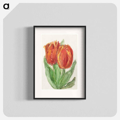 Two Red Tulips
 - Sienje Mesdag van Houten Poster.
