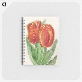 アートメモ帳-Two Red Tulips
 - シエンチェ メスダグ ファン ハウテン Memo.