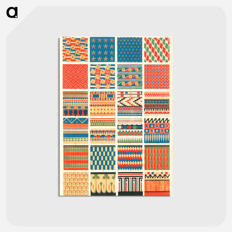 アートポストカード-Nineteenth Century Ornament Pattern
 - 装飾の文法 Postcard.