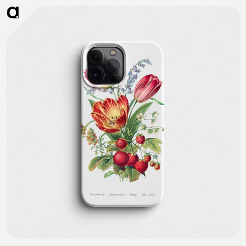 Strawberry, Mignonette, Tulip, and Blue Bell
 - 花言葉 Phone Case.