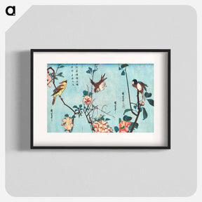 アートポスター-Japanese Birds and Flowers
 - 歌川 広重 Poster.