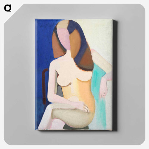 Seated female model - ヴィルヘルム ルンドストローム Canvas.