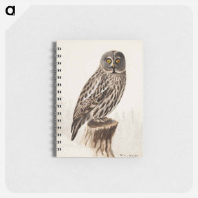 アートメモ帳-Great grey owl - ヴィルヘルム フォン ライト Memo.