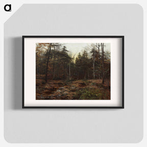 アートポスター-Woodland Scene by William Bliss Baker, 1885, oil on canvas, 38 x 50 inches (96.5 x 127 cm) - ウィリアム ブリス ベイカー Poster.