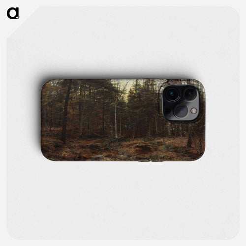 Woodland Scene by William Bliss Baker, 1885, oil on canvas, 38 x 50 inches (96.5 x 127 cm) - ウィリアム ブリス ベイカー Phone Case.