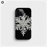 Wilson Bentley's Snowflake 1152 - ウィルソン ベントレー Phone Case.