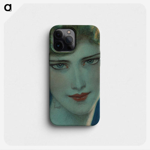 金髪の少女の顔とイヤリング - ウワディスワフ テオドール ベンダ Phone Case.