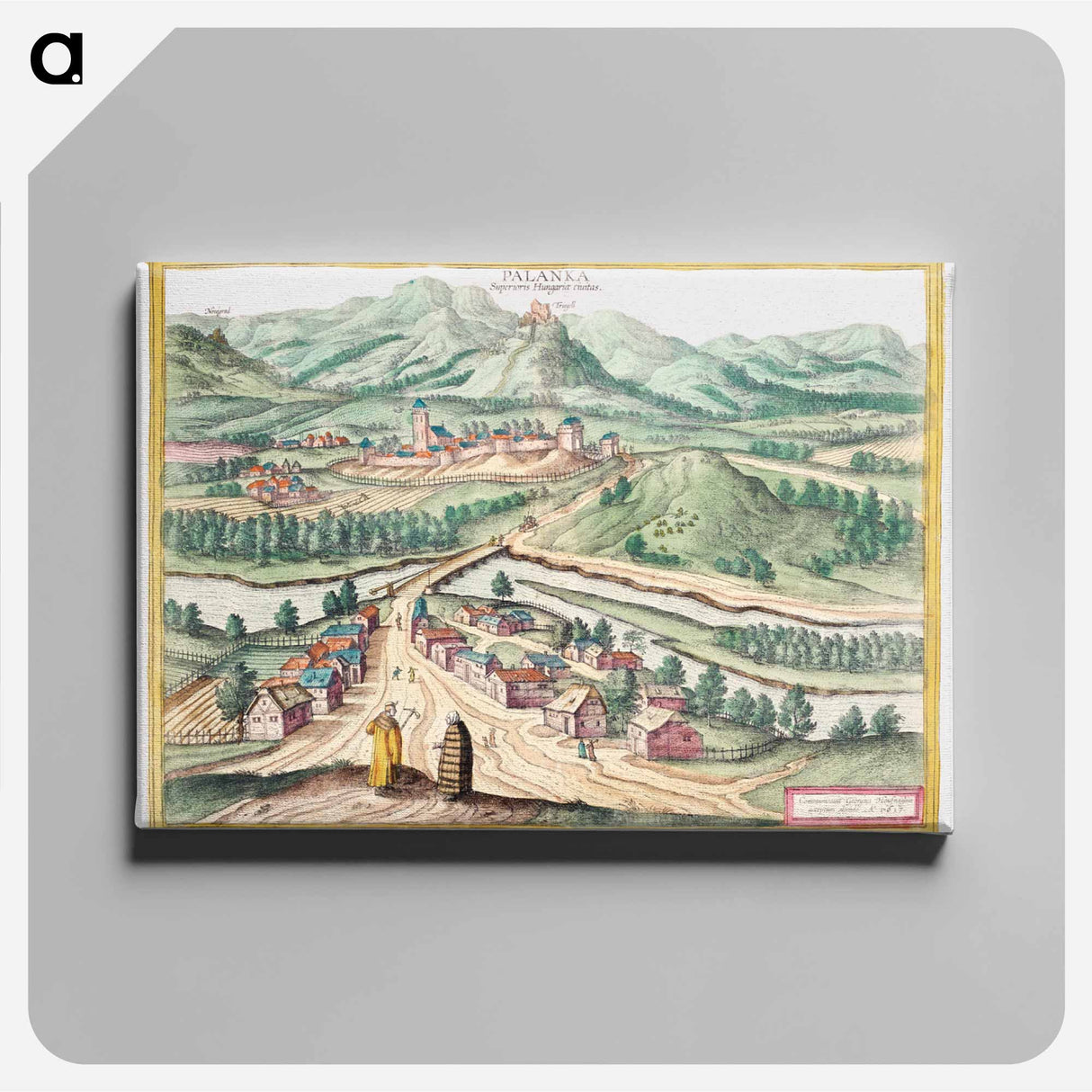 Palanka, Superioris Hungariae Civitas - イー ララ Canvas.