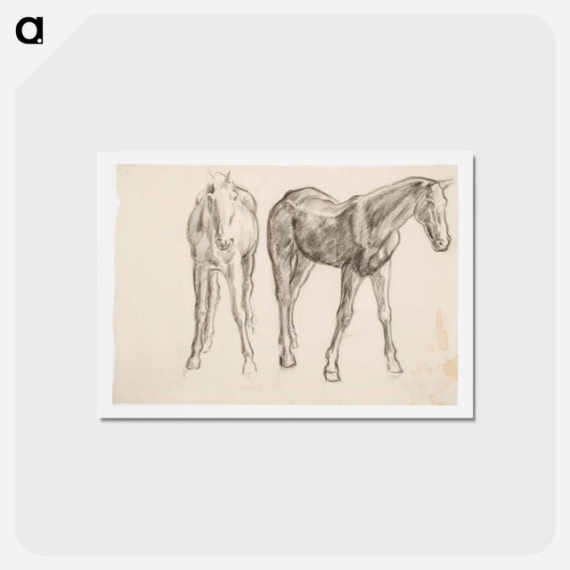 アートポストカード-Horse, Hevosia - アルフレッド ウィリアム フィンチ Postcard.