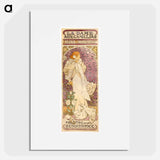 La Dame aux Camélias - アルフォンス ミュシャ Poster.