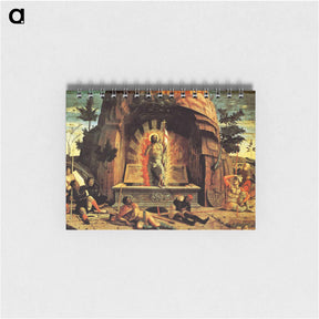 アートメモ帳-The Resurrection, right hand predella panel from the Altarpiece of St. Zeno of Verona - アンドレア マンテーニャ Memo.