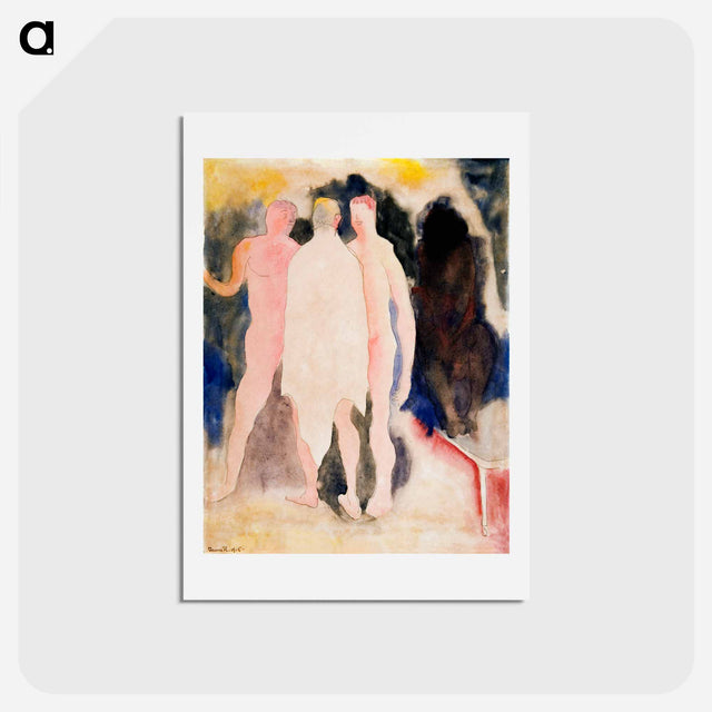 アートポストカード-Turkish Bath - チャールズ デムス Postcard.