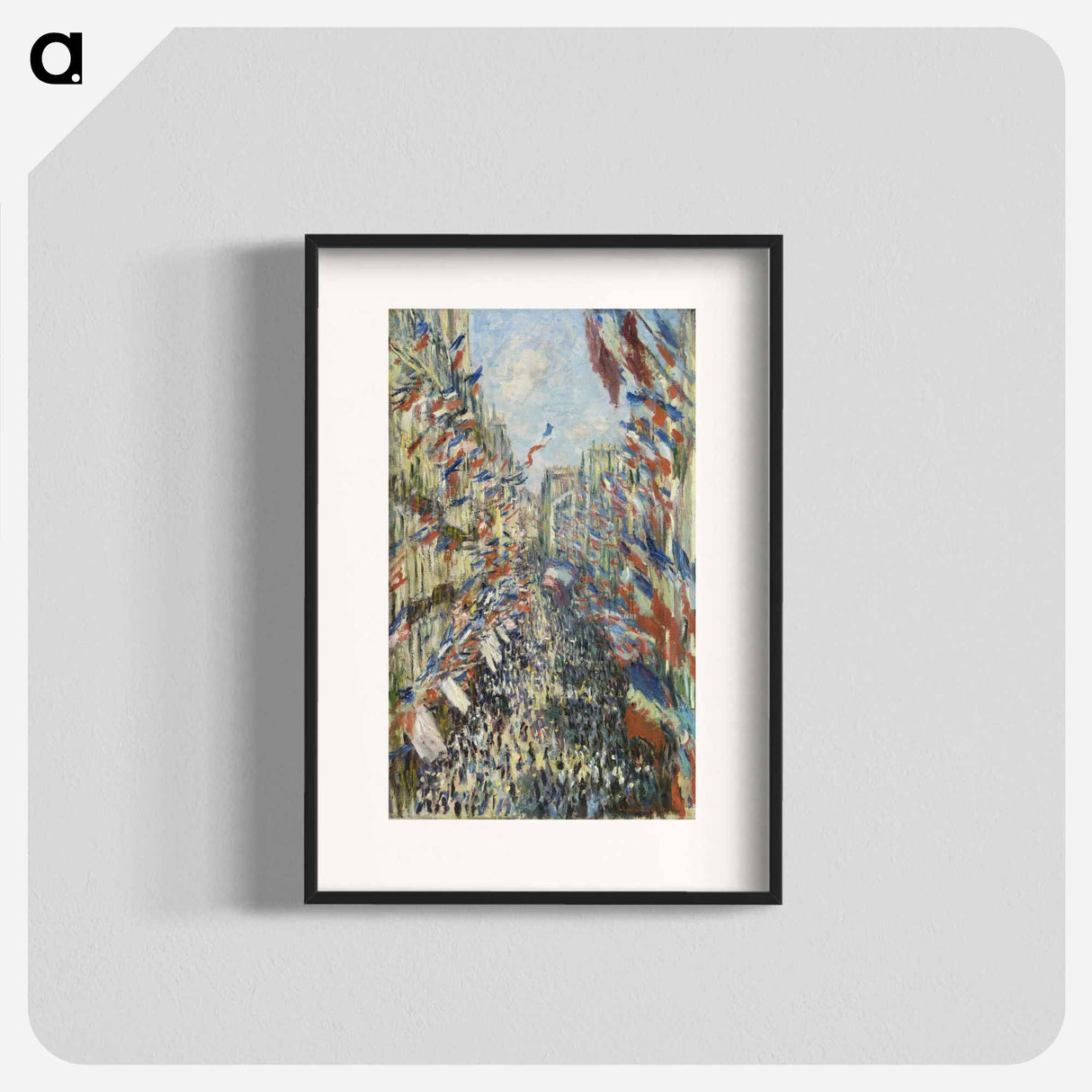 The Rue Montorgueil in Paris - Claude Monet Poster.