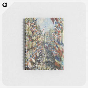 アートメモ帳-The Rue Montorgueil in Paris - クロード モネ Memo.