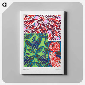 アートパネル-Suggestions pour étoffes et tapis: 60 motifs en couleur - E.A.セギー Canvas.