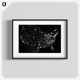 アートポスター-The United States at Night
 - 上空からの地球 Poster.