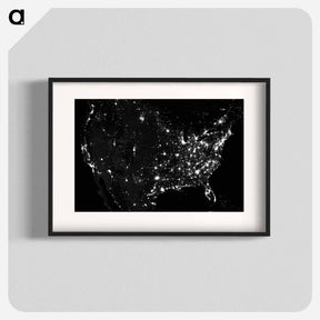 アートポスター-The United States at Night
 - 上空からの地球 Poster.