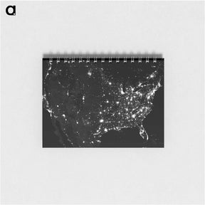 アートメモ帳-The United States at Night
 - 上空からの地球 Memo.