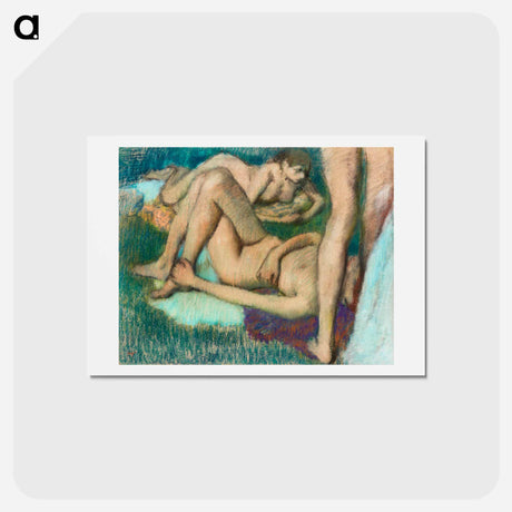 アートポストカード-Bathers - エドガー ドガ Postcard.