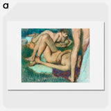 Bathers - Edgar Degas Poster.