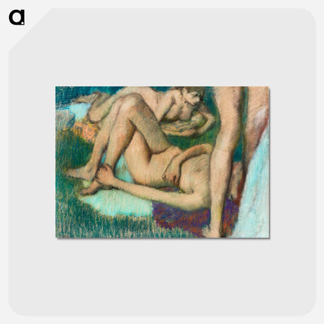 アートポストカード-Bathers - エドガー ドガ Postcard.