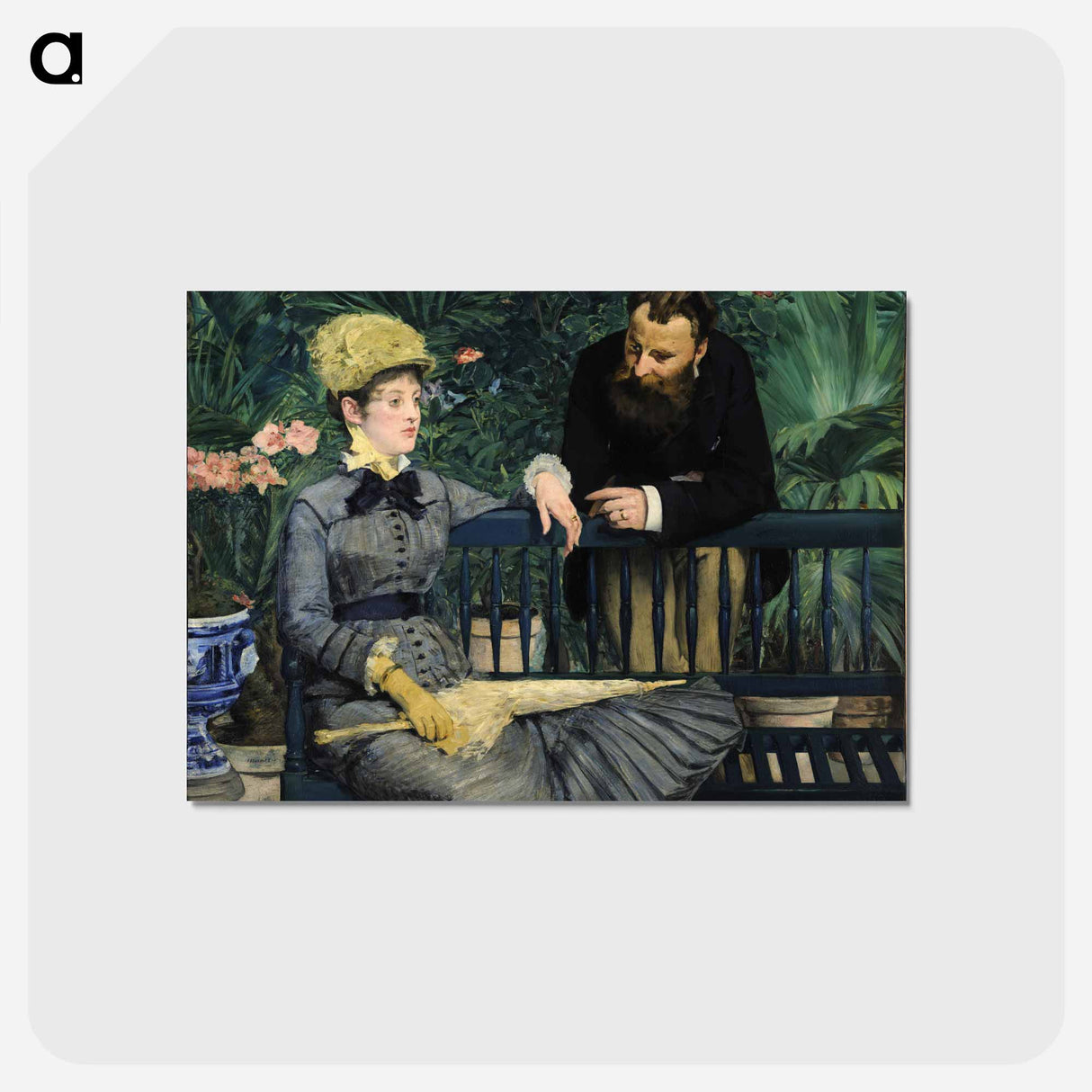 アートポストカード-Edouard Manet's famous painting - エドゥアール マネ Postcard.