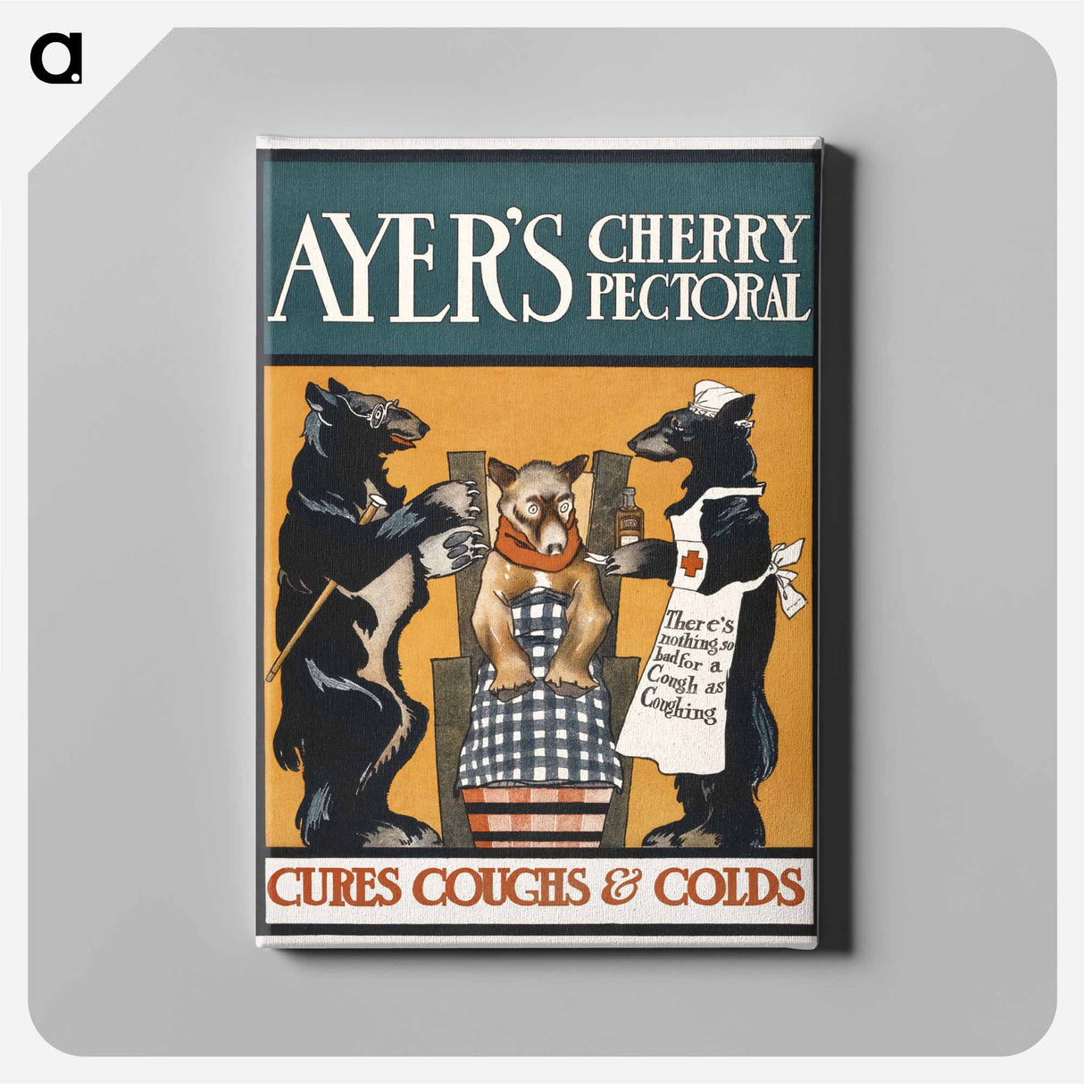 アートパネル-Vintage Ayer's Cherry Pectoral Poster - エドワード ペンフィールド Canvas.