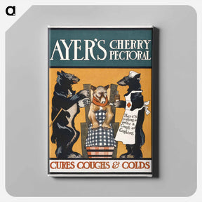 アートパネル-Vintage Ayer's Cherry Pectoral Poster - エドワード ペンフィールド Canvas.
