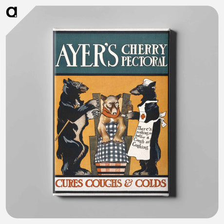 アートパネル-Vintage Ayer's Cherry Pectoral Poster - エドワード ペンフィールド Canvas.