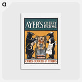 アートポストカード-Vintage Ayer's Cherry Pectoral Poster - エドワード ペンフィールド Postcard.