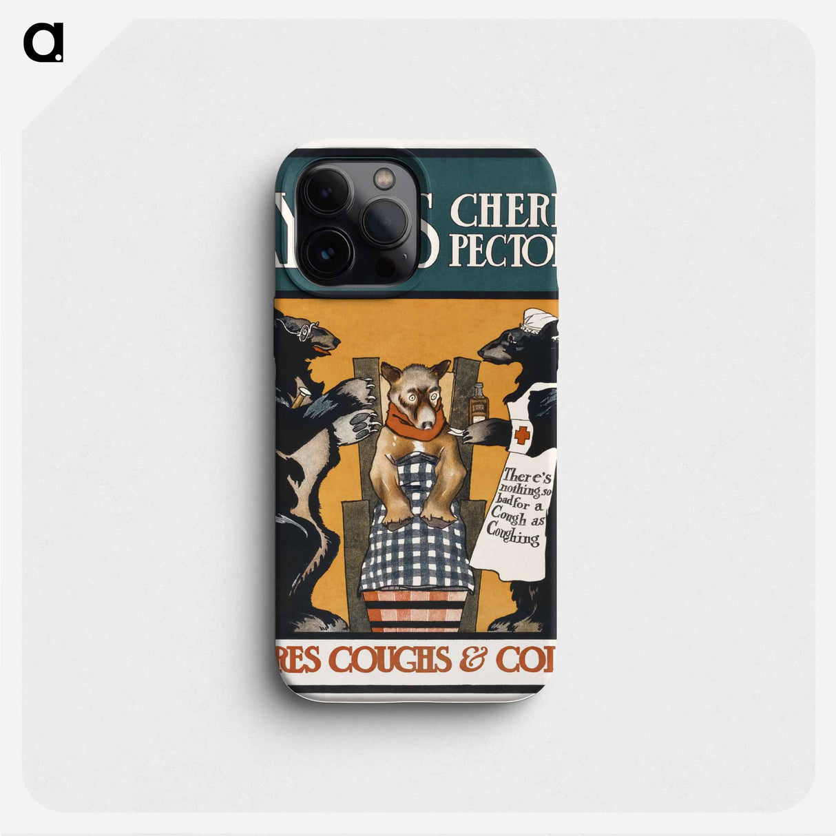 Vintage Ayer's Cherry Pectoral Poster - エドワード ペンフィールド Phone Case.