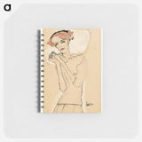 Postcard from the Wiener Werkstätte No. 288: Portrait of a young woman by Egon Schiele and Wiener Werkstätte - エゴン シーレ Memo.