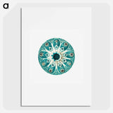 Colorful vintage tunicate illustration - エルンスト ヘッケル Poster.