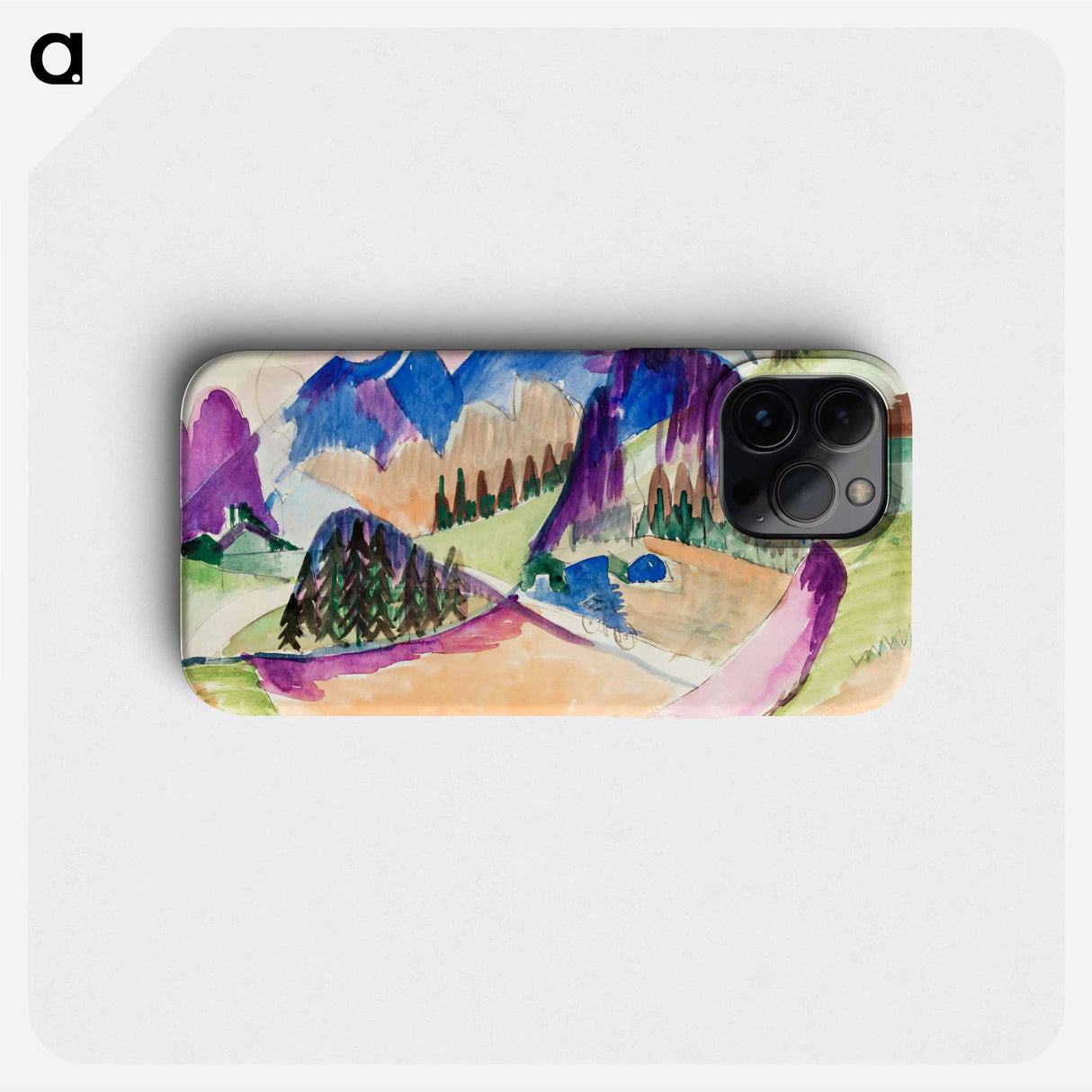 Mountain Landscape - Ernst Ludwig Kirchner Phone Case.