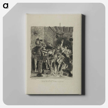 イエロー - ウジェーヌ ドラクロワ Canvas.