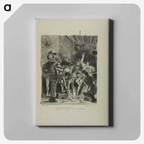 イエロー - ウジェーヌ ドラクロワ Canvas.