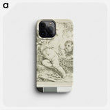 Two Putti with a Bird - フランソワ ブーシェ Phone Case.