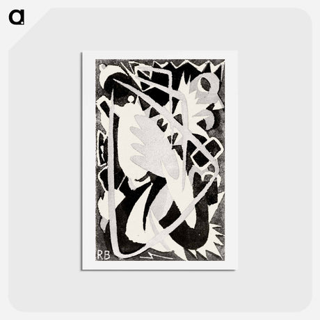 アートポストカード-Expressionism: The turn of the arts - フランツ マルク Postcard.