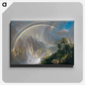 アートパネル-Rainy Season in the Tropics - フレデリック エドウィン チャーチ Canvas.